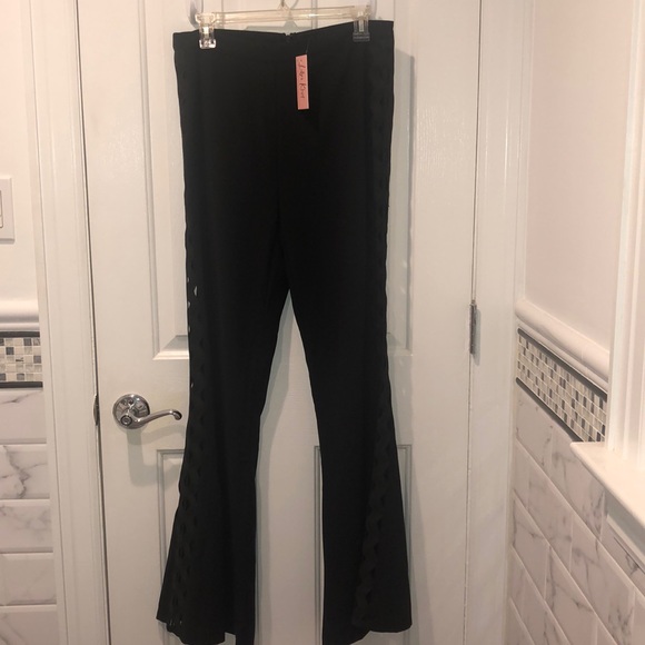 FLARE CUT-OUT PANTS - Picture 2 of 8